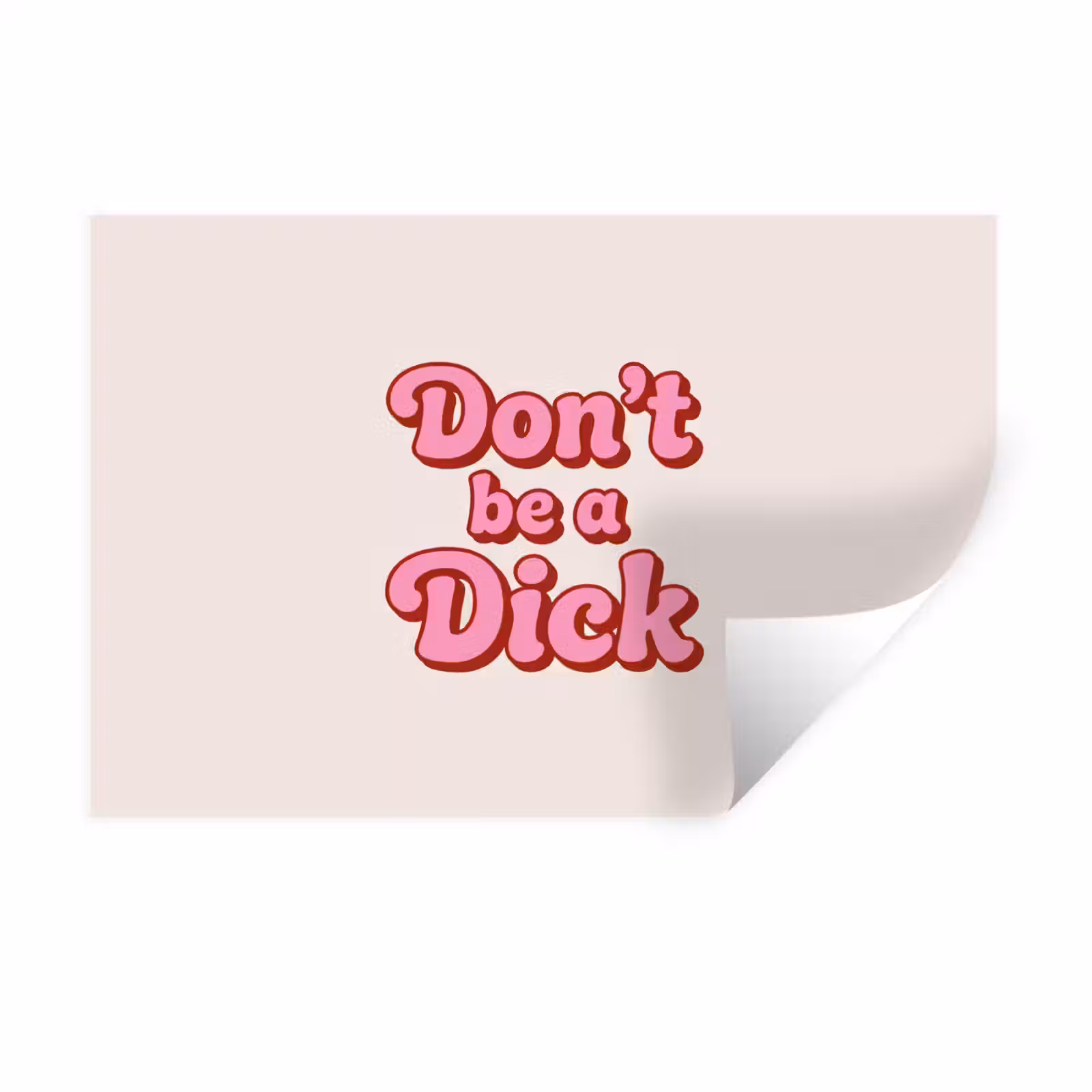 Muursticker - Tekst - Boodschap - Roze — 1