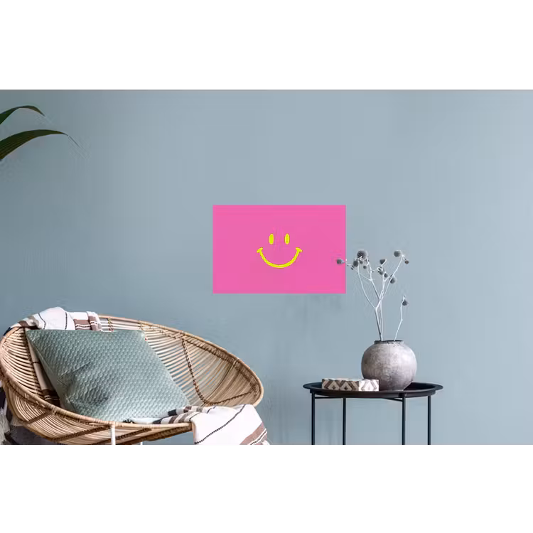 Muursticker - Smiley - Vrolijk - Roze — 4