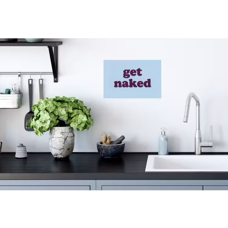 Muursticker - Speels - Boodschap - Blauw — 2