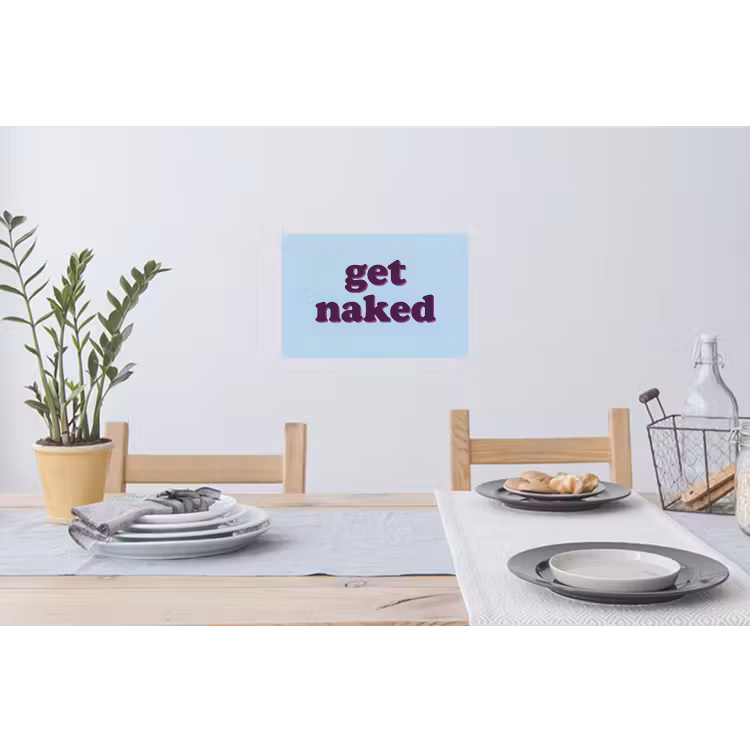 Muursticker - Speels - Boodschap - Blauw — 3