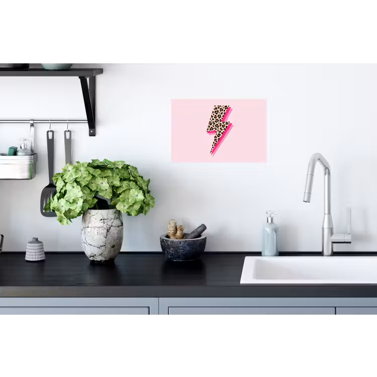 Muursticker - Stippen - Roze - Bliksem — 2