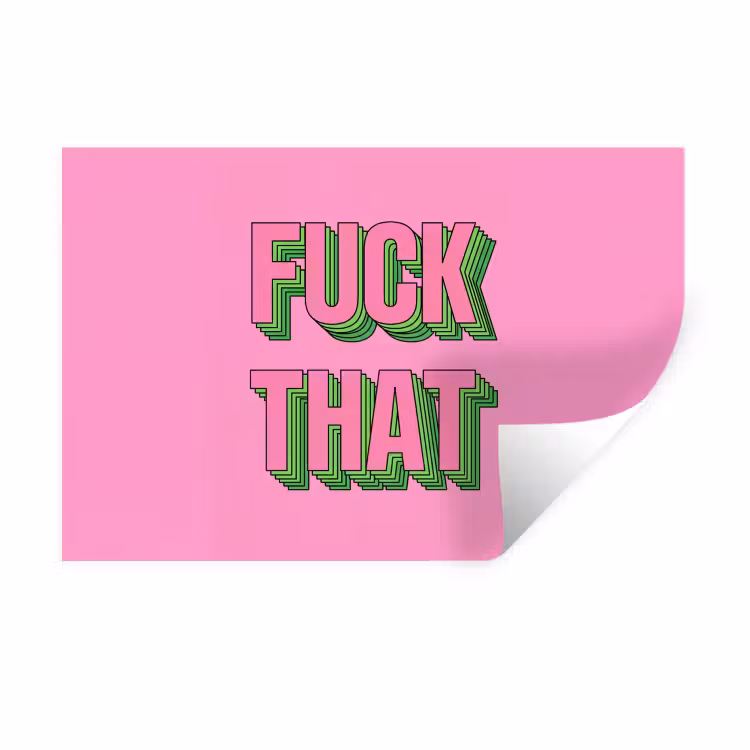 Muursticker - Tekst - Bold - Roze — 1