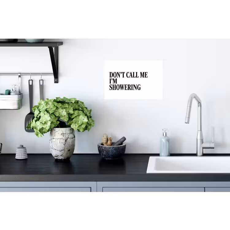 Muursticker - Tekst - Modern - Zwart - Wit — 2