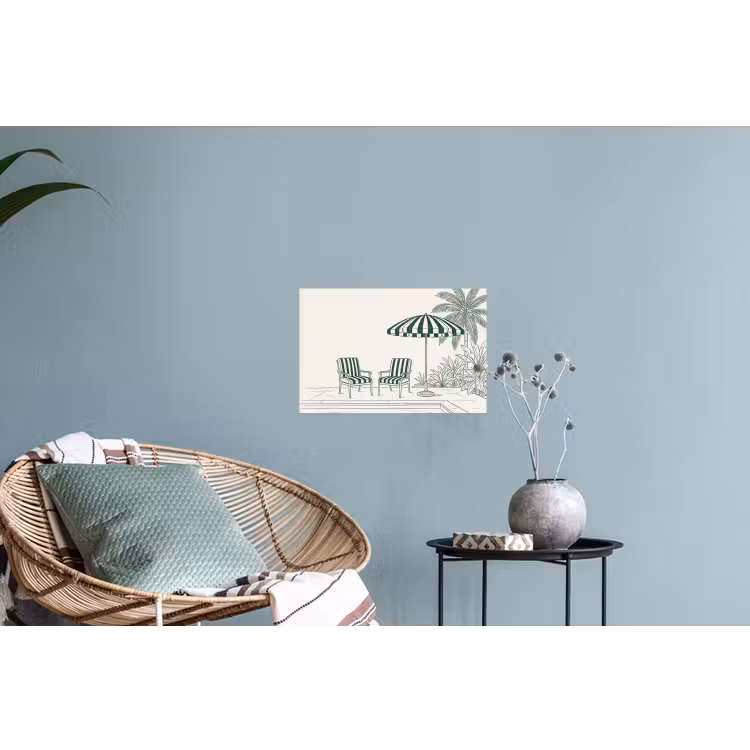 Muursticker - Terras - Illustratie - Groen — 4