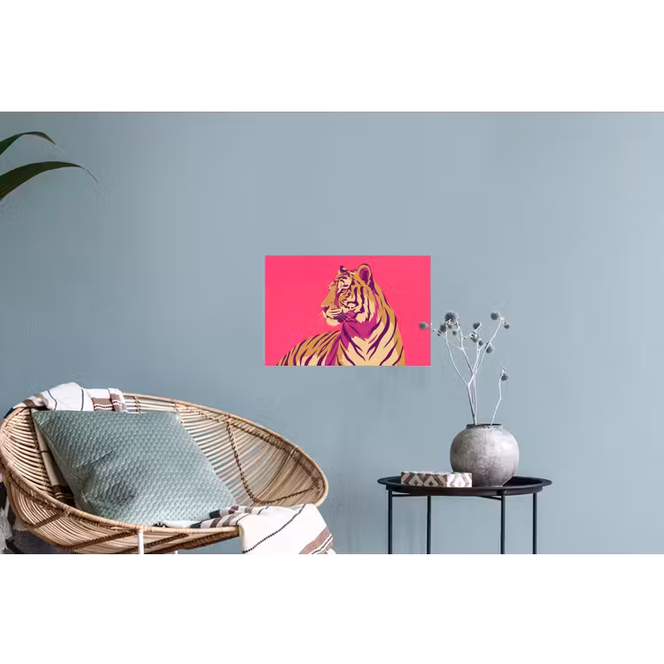 Muursticker - Tijger - Modern - Neon — 4