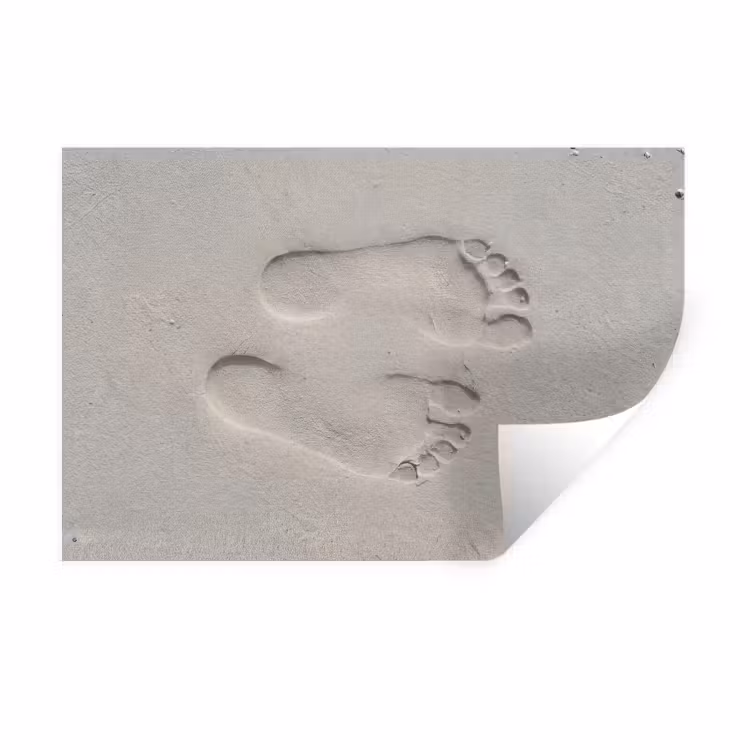 Muursticker - Voeten - Afdrukken - Zand — 1