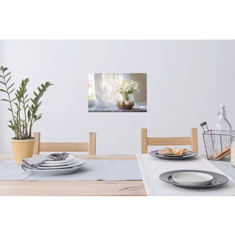 Muursticker - Vaas - Eieren - Bloemen — 3