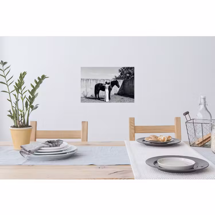 Muursticker - Vrouw - Paard - Artistiek — 3