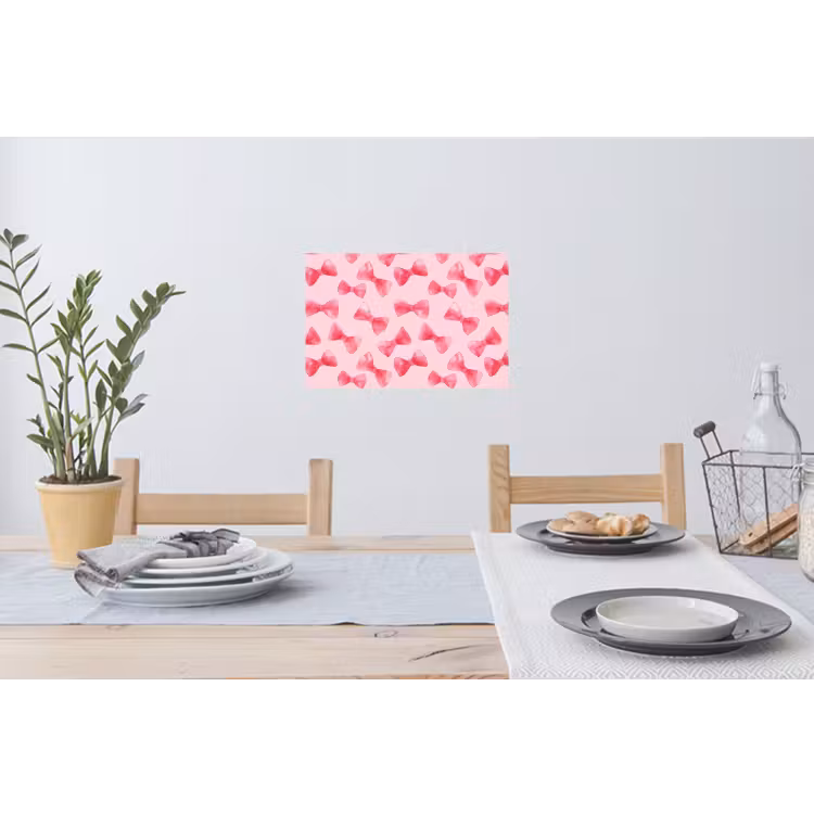Muursticker - Strikken - Aquarel - Roze — 3