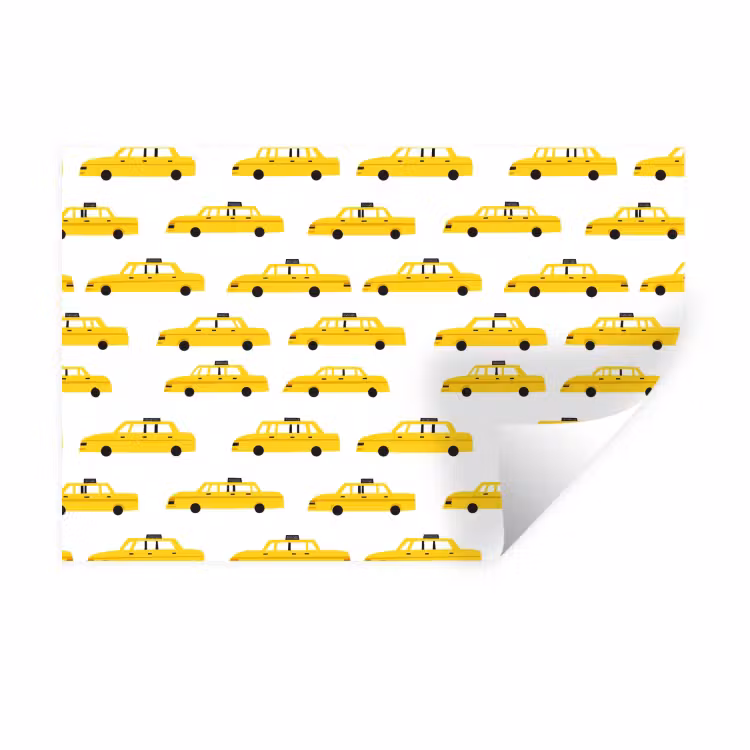 Muursticker - Taxi - Iconisch - Geel — 1