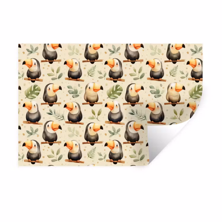 Muursticker - Toekans - Exotisch - Kleurrijk — 1