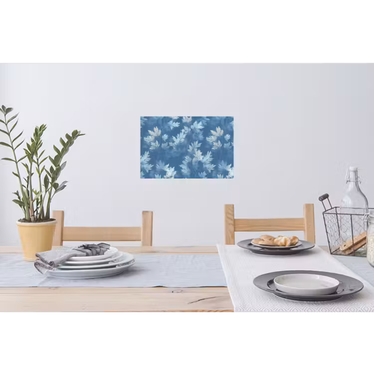 Muursticker - Varen - Botanisch - Patroon - Grijsblauw — 3