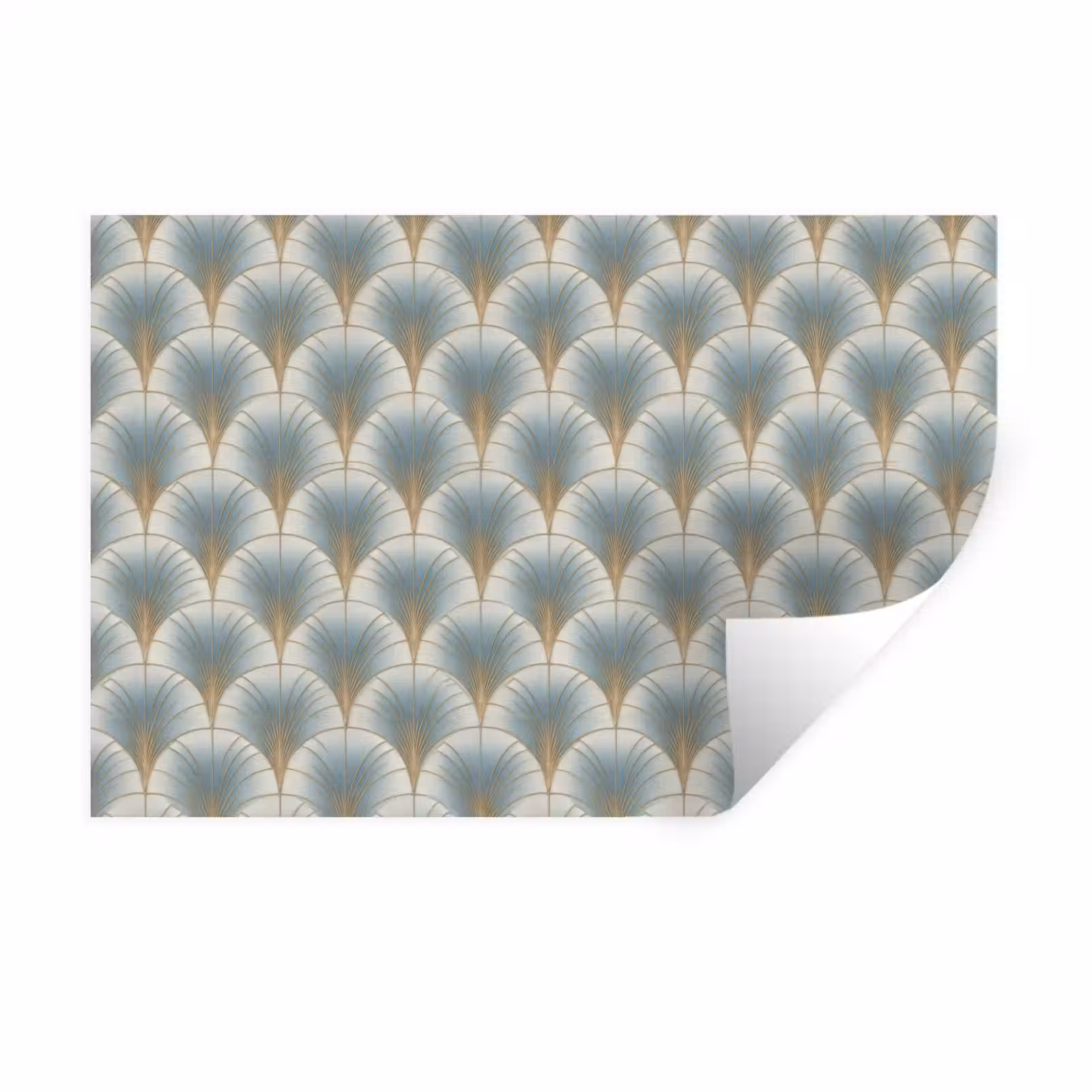 Muursticker - Waaier - Klassiek - Blauw — 1