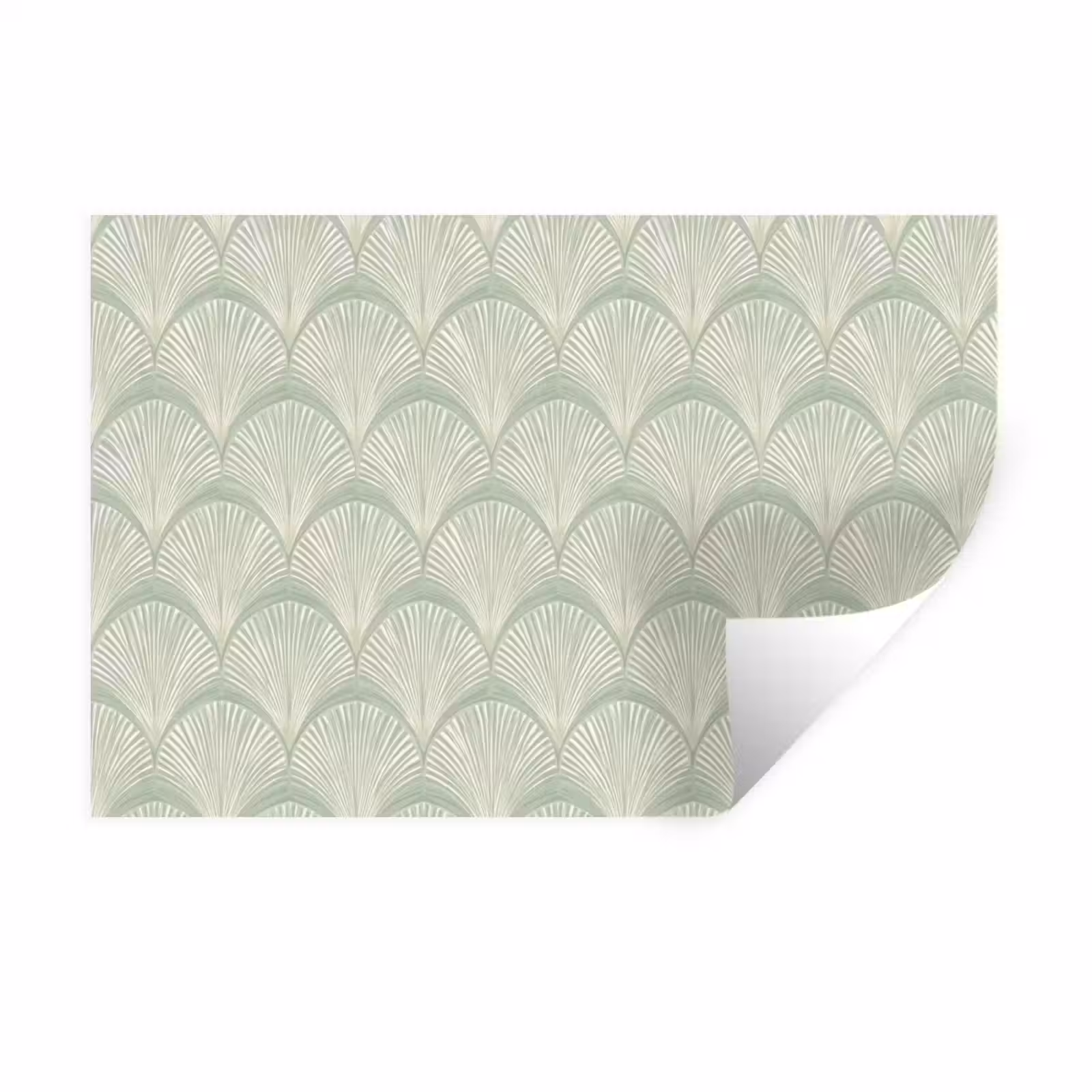 Muursticker - Waaiers - Patroon - Groen — 1