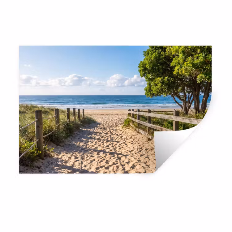 Muursticker - Strand - Zandpad - Oceaan - Natuur — 1