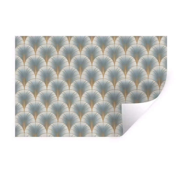 Muursticker - Waaier - Klassiek - Blauw — 1