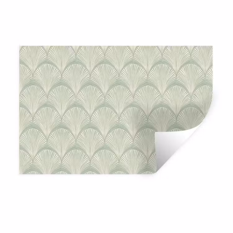 Muursticker - Waaiers - Patroon - Groen — 1