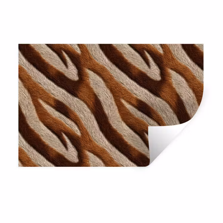 Muursticker - Zebra - Bruin - Patroon — 1