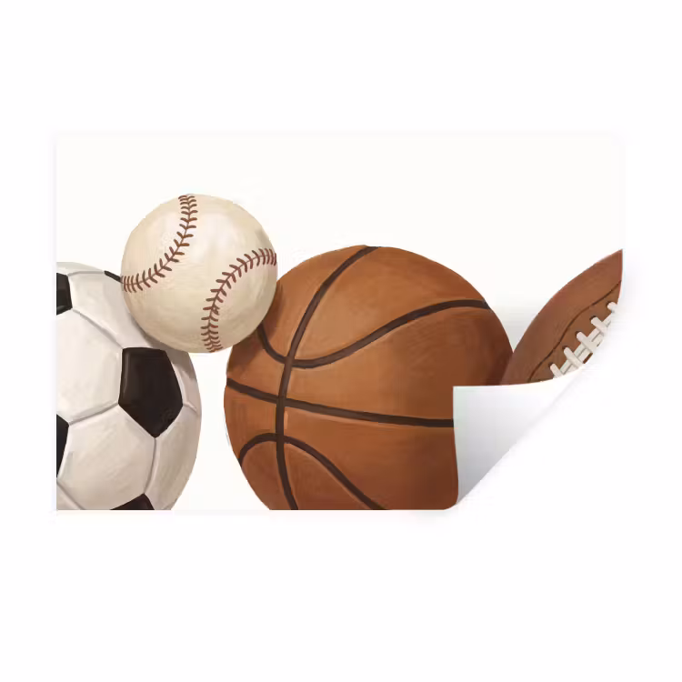 Muursticker - Sport - Ballen - Illustratie — 1