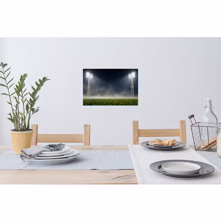 Muursticker - Stadion - Lichtmast - Sport - Nacht — 3