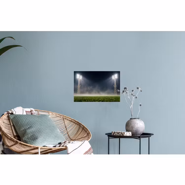 Muursticker - Stadion - Lichtmast - Sport - Nacht — 4