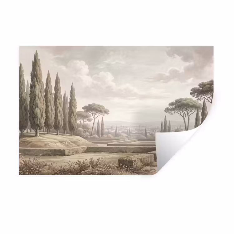 Muursticker - Vallei - Tuin - Natuur - Groen — 1