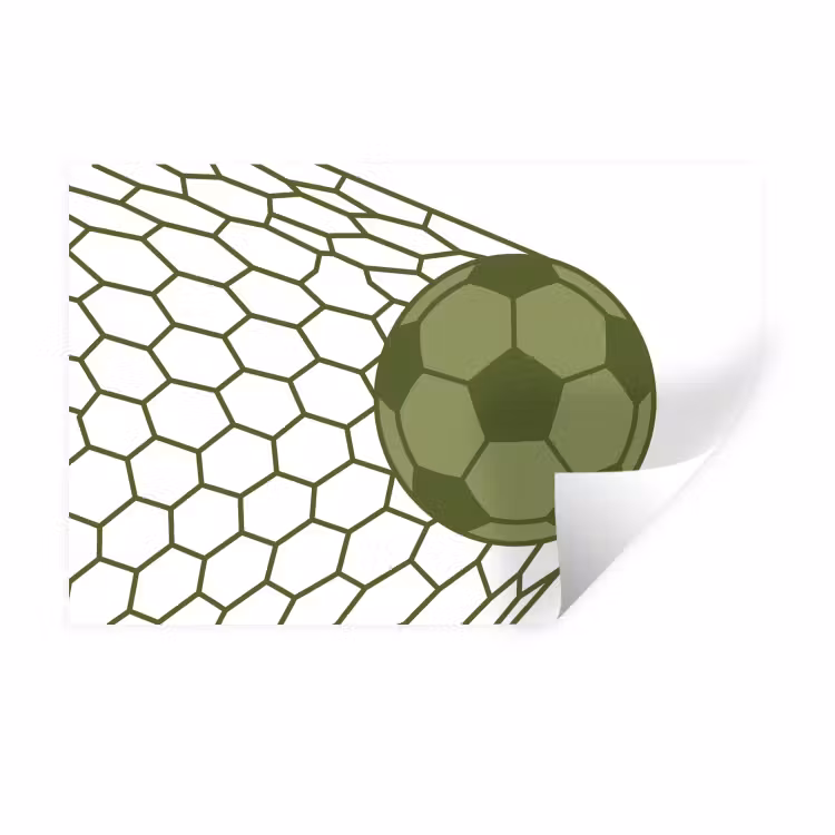 Muursticker - Voetbal - Goal - Sport - Groen — 1