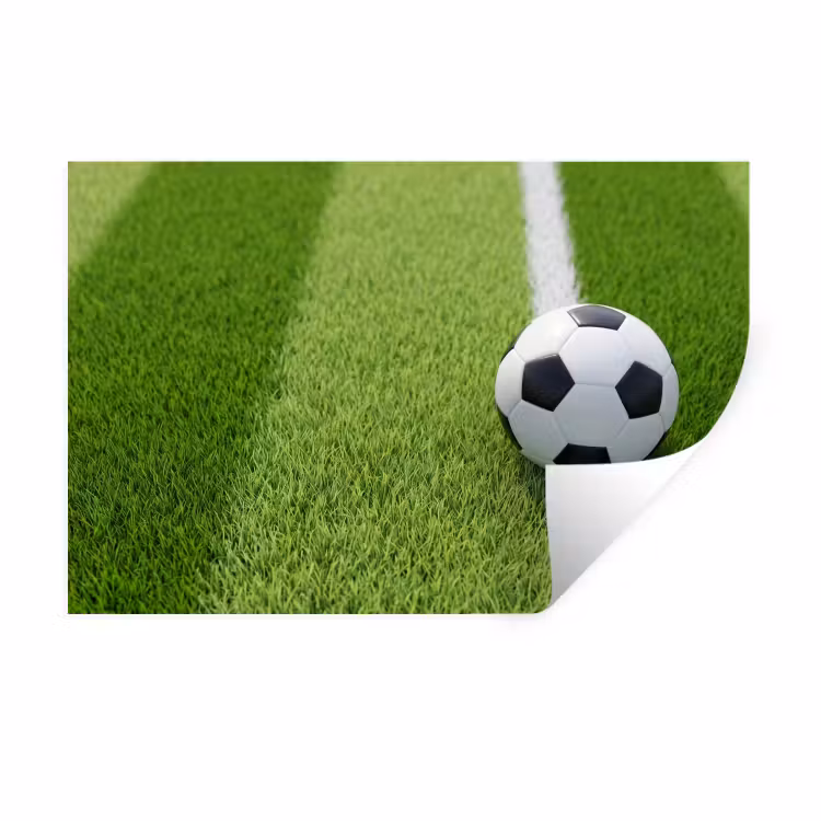Muursticker - Voetbal - Grasveld - Sport - Groen — 1