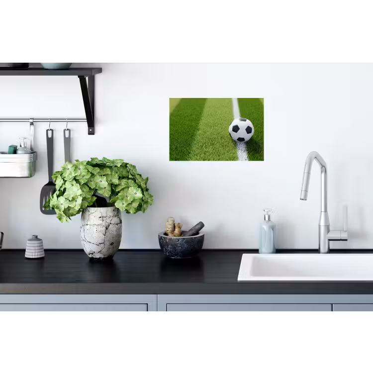 Muursticker - Voetbal - Grasveld - Sport - Groen — 2