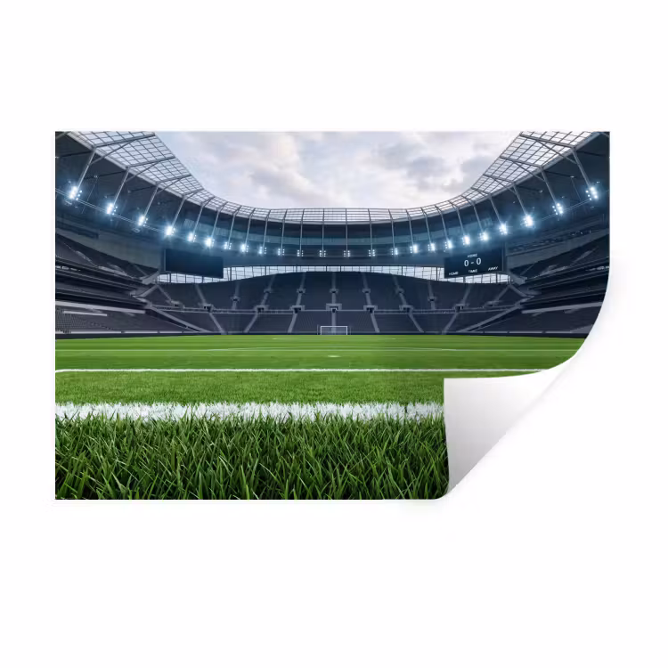 Muursticker - Voetbal - Stadion - Sport - Groen — 1