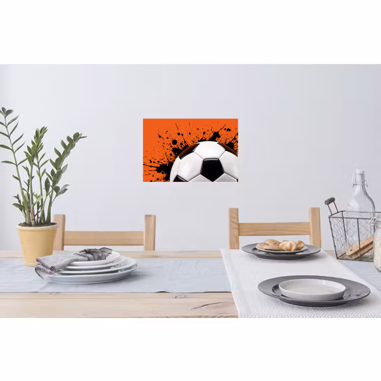 Muursticker - Voetbal - Verf - Sport - Oranje — 3