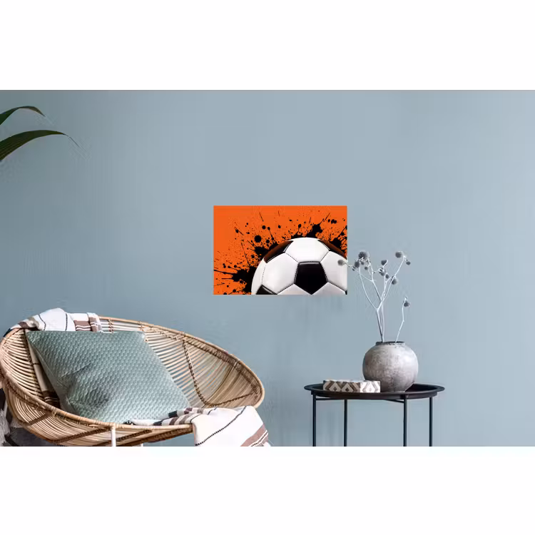 Muursticker - Voetbal - Verf - Sport - Oranje — 4