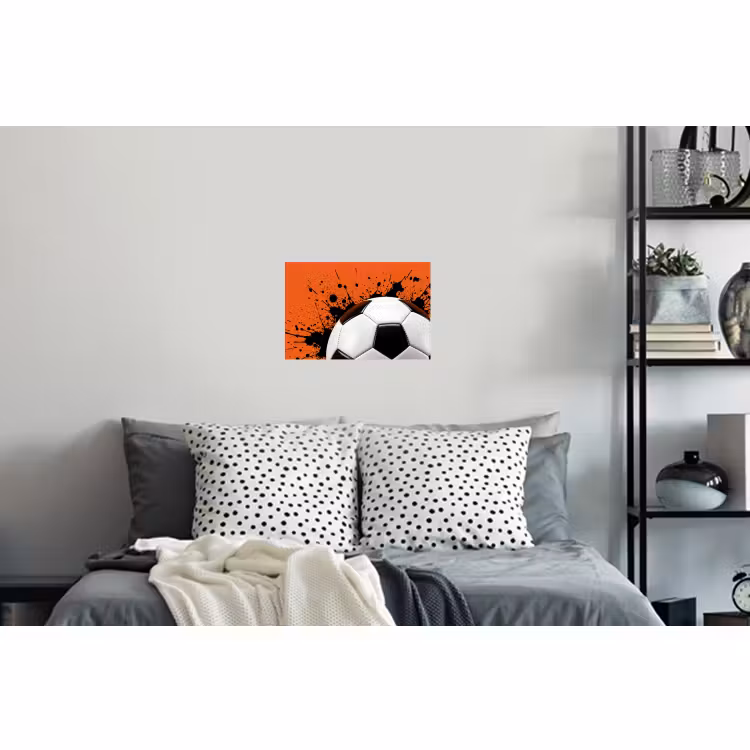 Muursticker - Voetbal - Verf - Sport - Oranje — 5