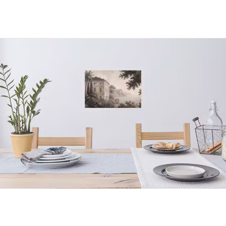 Muursticker - Zee - Villa - Beige — 3