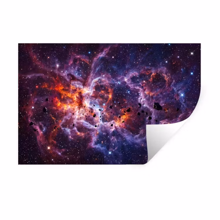 Muursticker - Space - Stars - Abstract - Colorful — 1