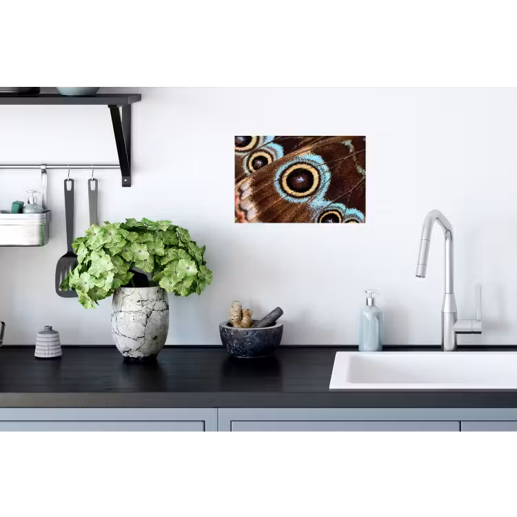 Muursticker - Vleugels - Vlinder - Blauw — 2