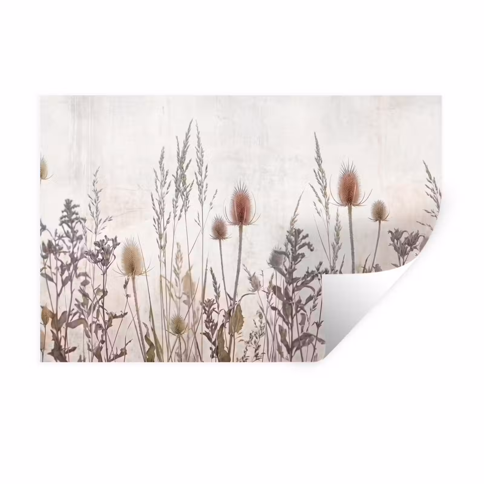 Muursticker - Weidebloemen - Design - Sepia — 1