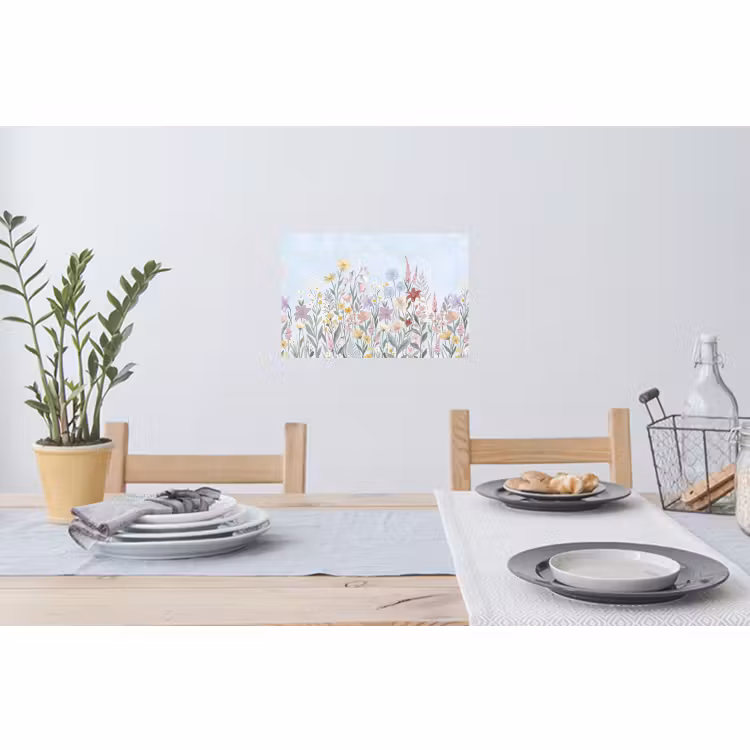 Muursticker - Weidebloemen - Illustratie - Kleurrijk — 3