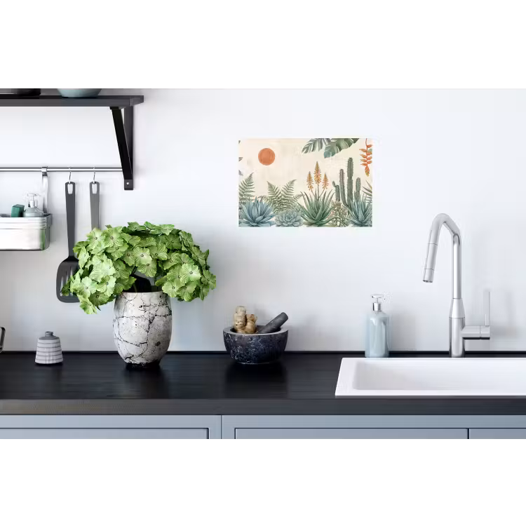 Muursticker - Woestijn - Planten - Groen — 2