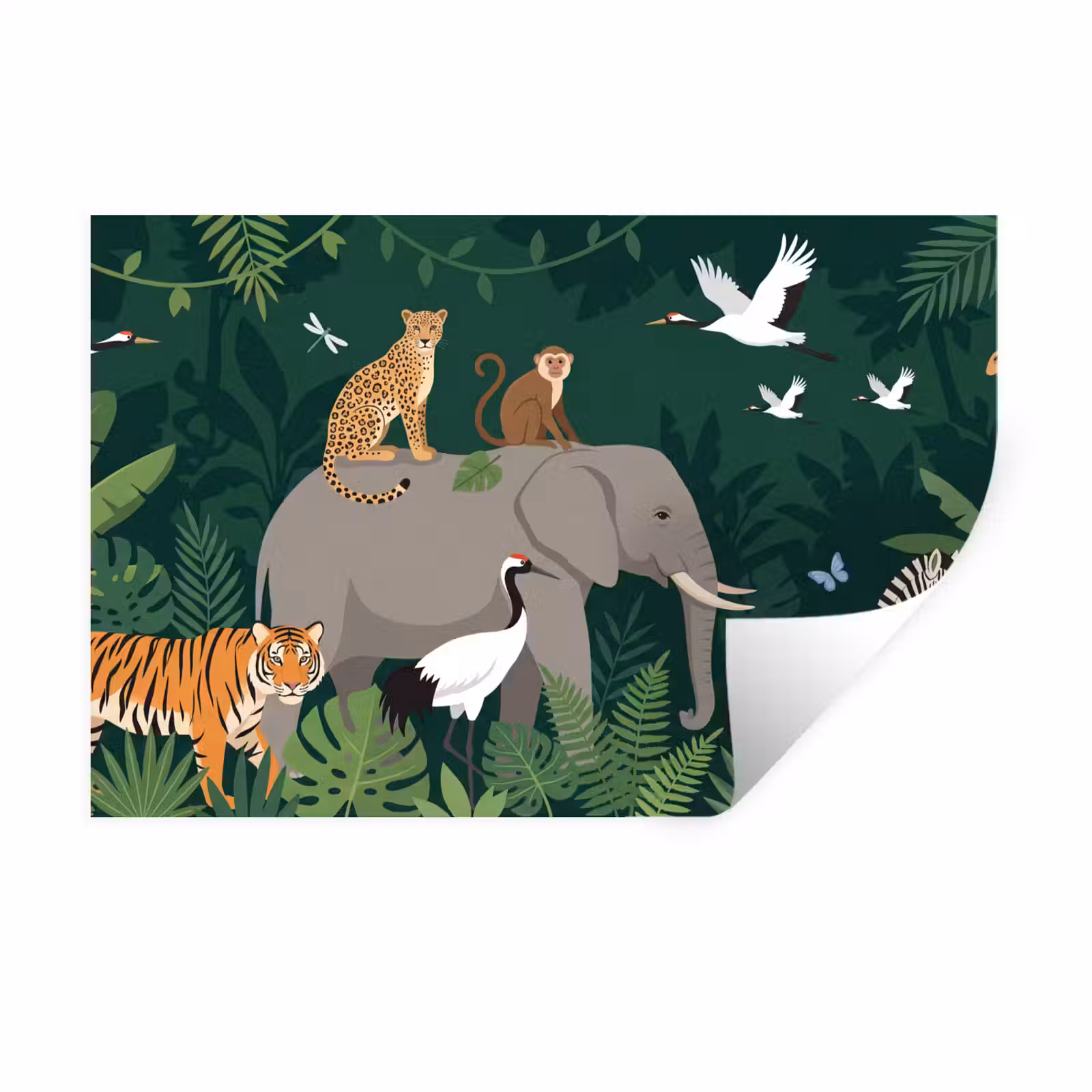 Muursticker - Tropisch - Jungle - Groen — 1