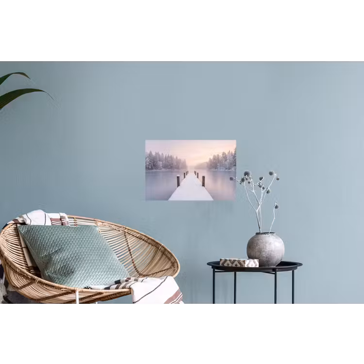 Muursticker - Steiger - Meer - Mist - Winter - Serene — 4