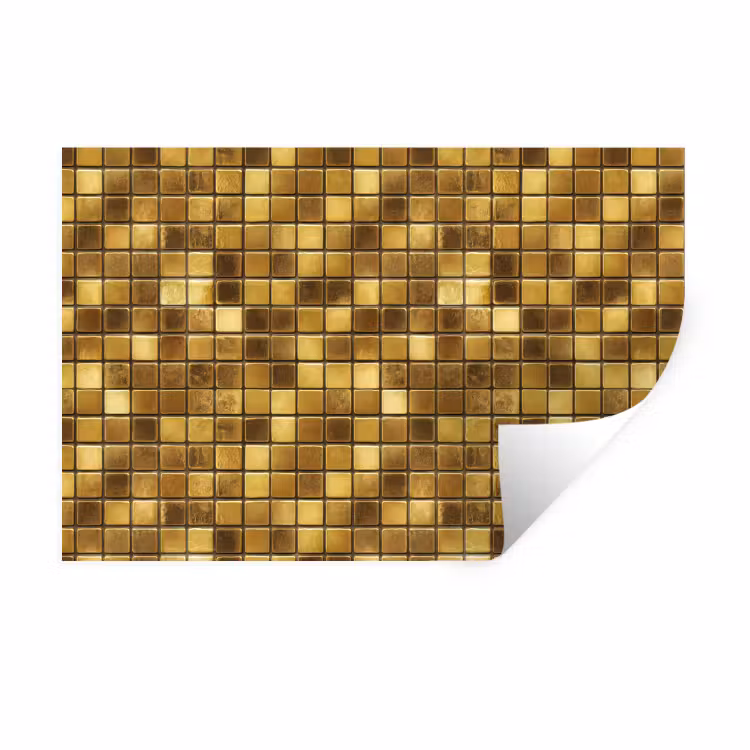 Muursticker - Tegels - Mozaïek - Luxe - Warm Goud — 1