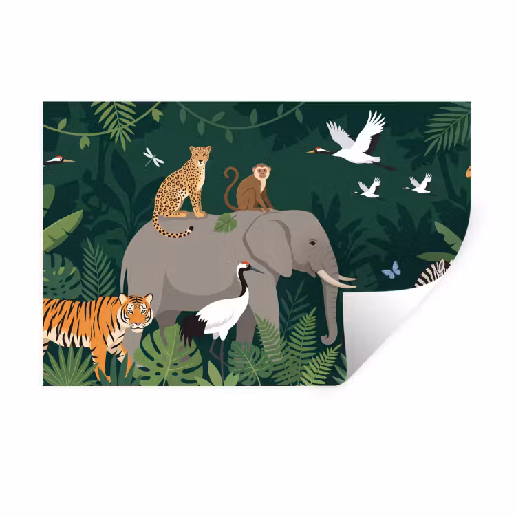 Muursticker - Tropisch - Jungle - Groen — 1