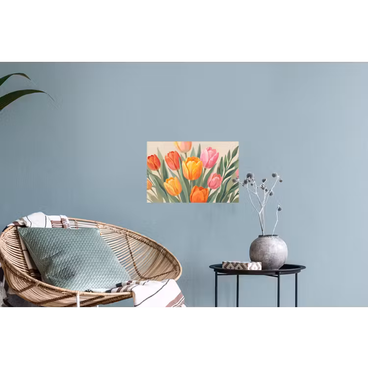 Muursticker - Tulpen - Abstract - Kleurrijk — 4