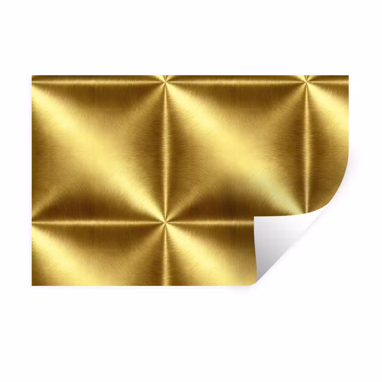 Muursticker - Textuur - Geborsteld Goud - Industrieel - Metallic — 1