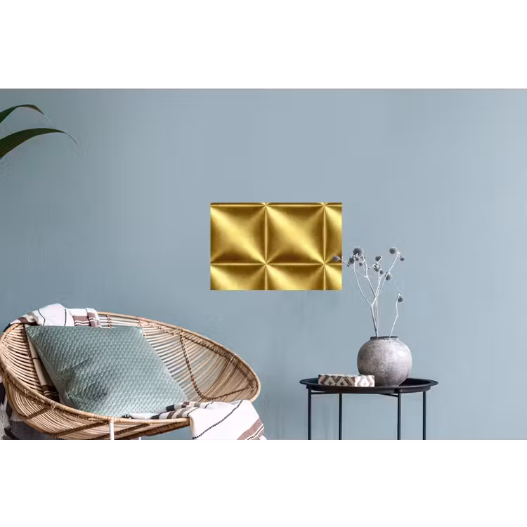 Muursticker - Textuur - Geborsteld Goud - Industrieel - Metallic — 4