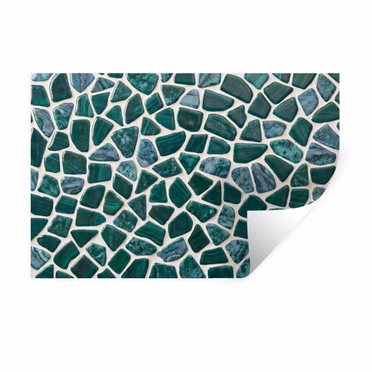 Muursticker - Textuur - Steen - Groen - Abstract - Patroon — 1