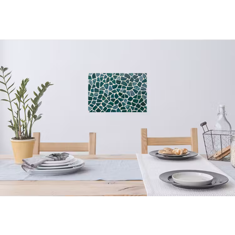 Muursticker - Textuur - Steen - Groen - Abstract - Patroon — 3