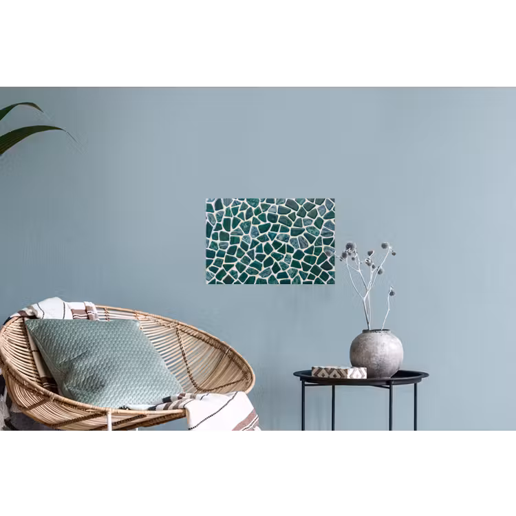 Muursticker - Textuur - Steen - Groen - Abstract - Patroon — 4