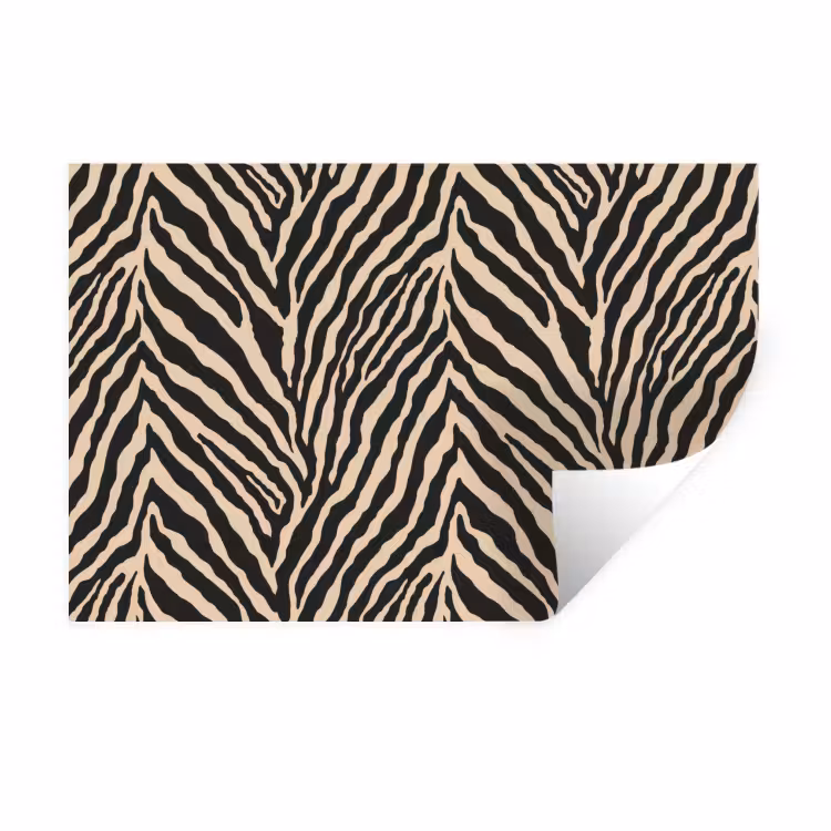 Muursticker - Zebra - Klassiek - Zwart — 1